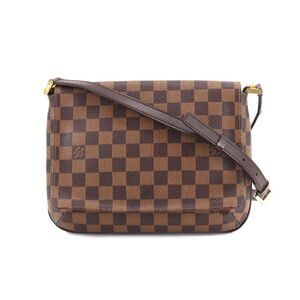 Louis Vuitton Damier Musette Tango Long Shoulder Bag Ebene